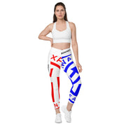 A⭐G Women's Crossover leggings with pockets Sports wear